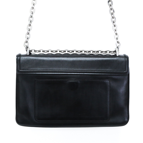 Prada Chain Shoulder Leather Shoulder Bag Black - Picture 4 of 16